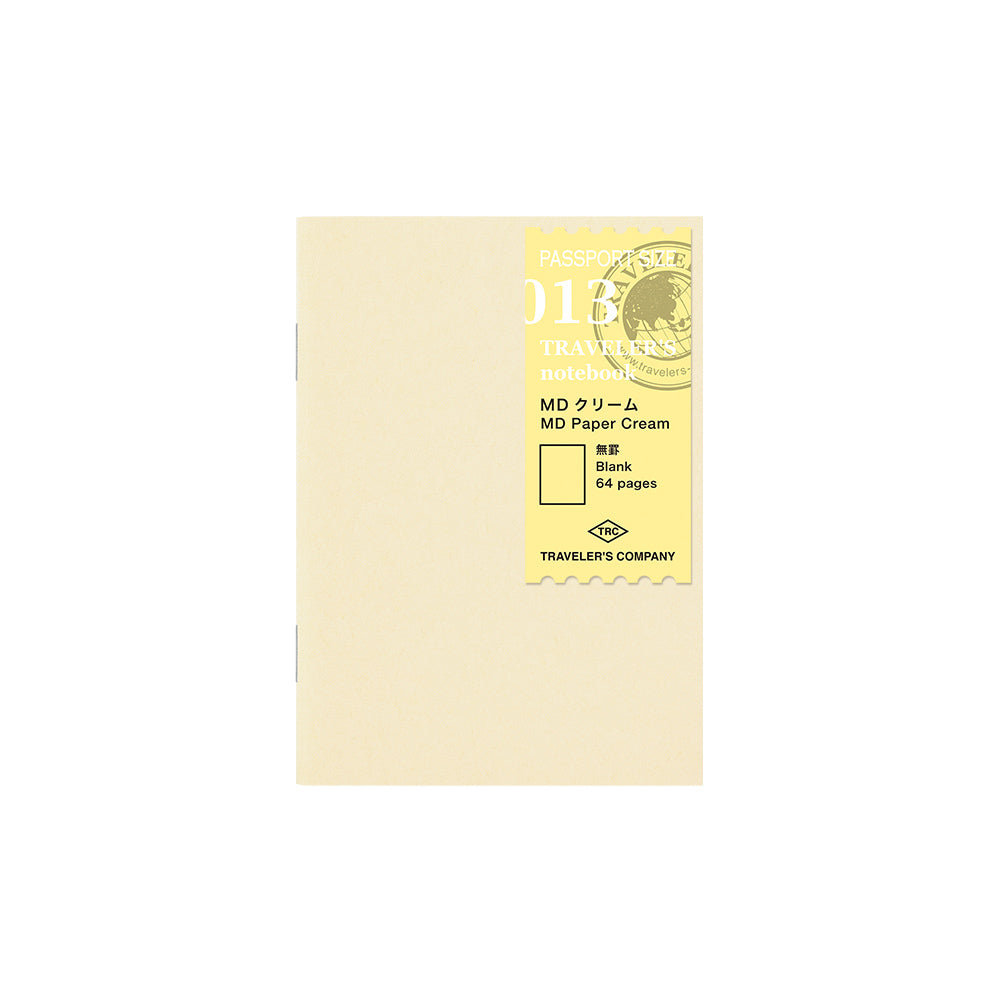 013 Passport Refill - Blank Notebook - Cream Paper