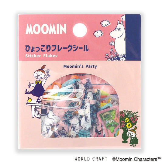 WORLD CRAFT x MOOMIN - Sticker Flakes - Moomin's Party - B Variation