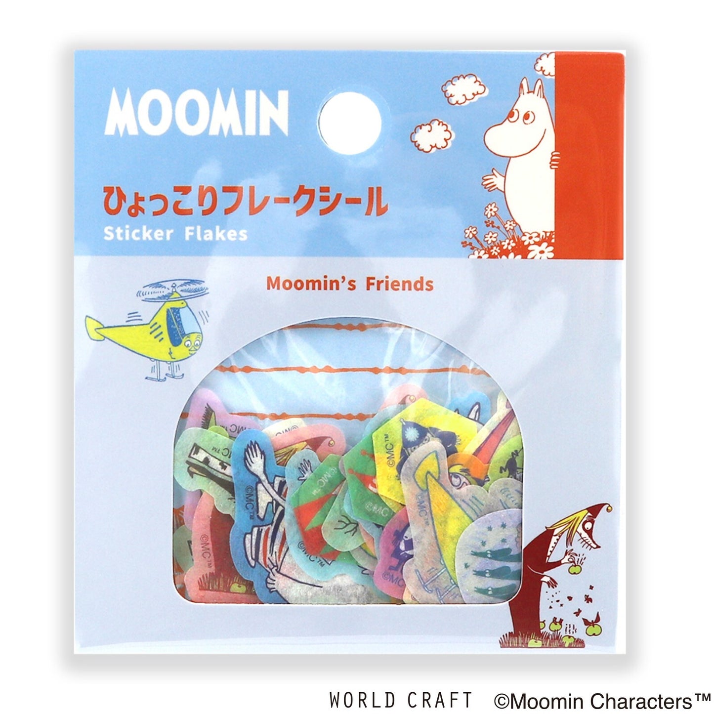 WORLD CRAFT x MOOMIN - Sticker Flakes - Moomin's Friends - B Variation