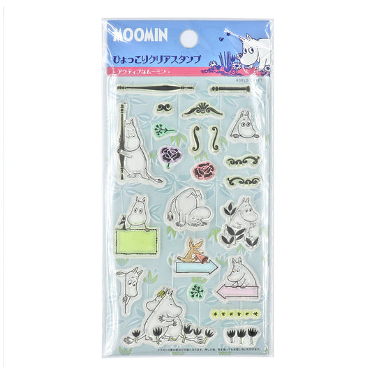 WORLD CRAFT x MOOMIN - Clear Stamps - Active Moomin