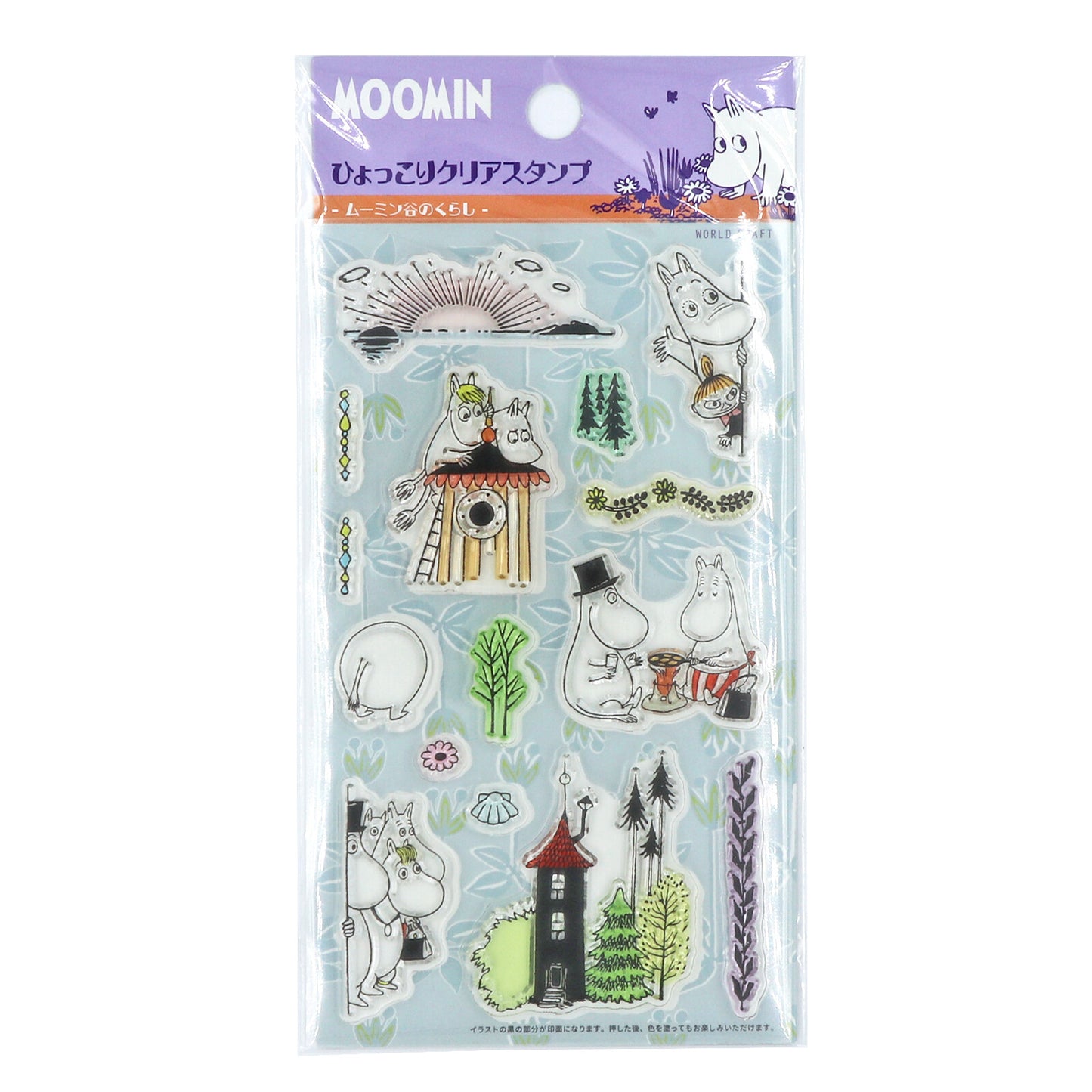 WORLD CRAFT x MOOMIN - Clear Stamps - Life in the Moomin Valley