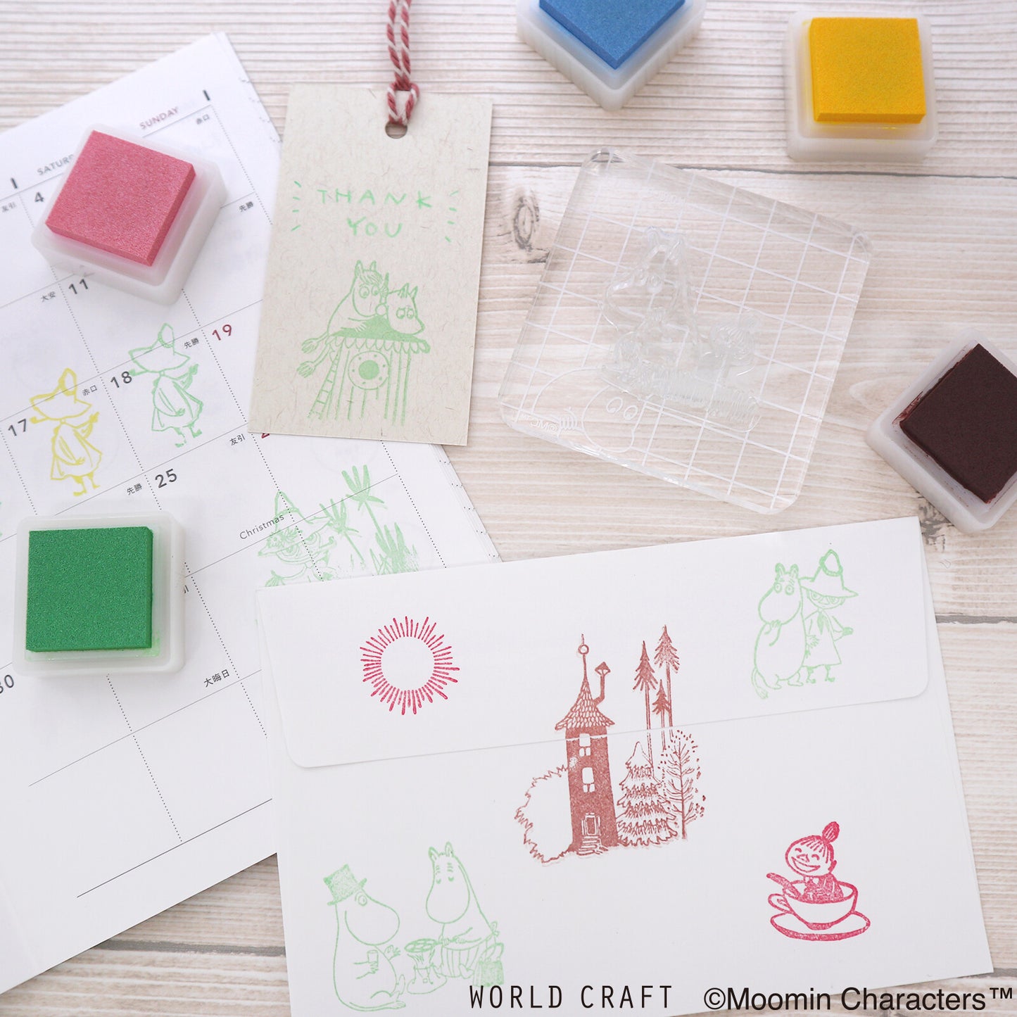 WORLD CRAFT x MOOMIN - Clear Stamps - Life in the Moomin Valley