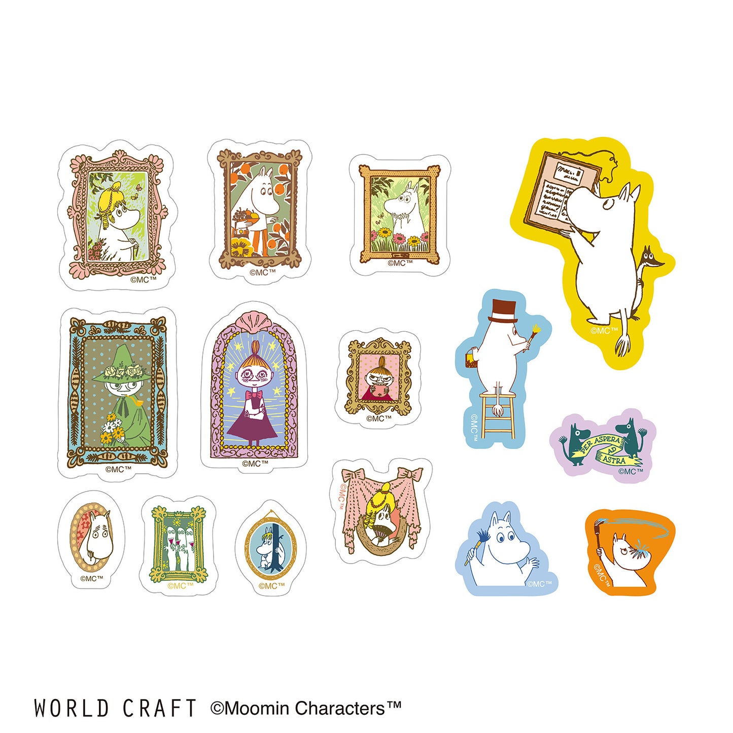 WORLD CRAFT x MOOMIN - Sticker Flakes - Picture Frames