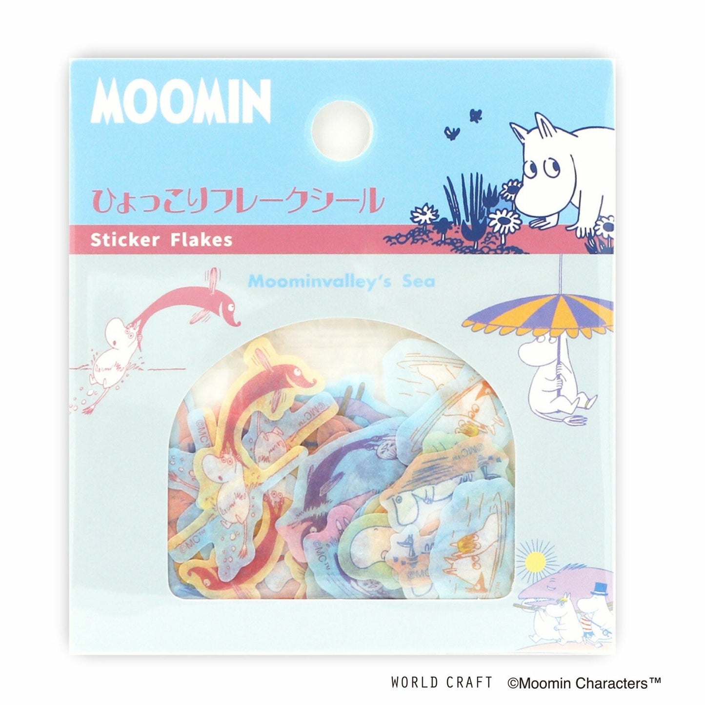 WORLD CRAFT x MOOMIN - Sticker Flakes - Moominvalley's Sea