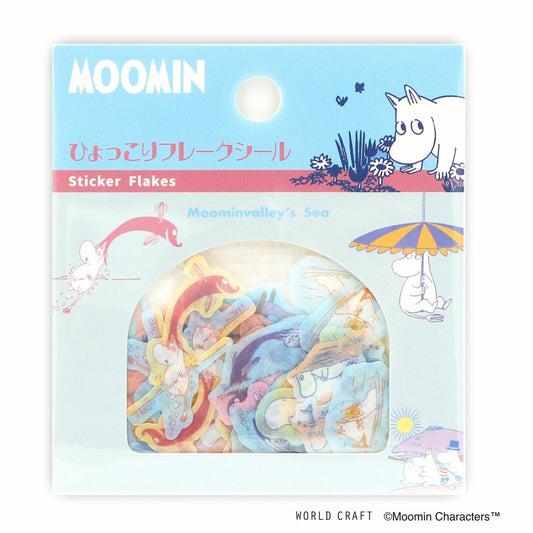 WORLD CRAFT x MOOMIN - Sticker Flakes - Moominvalley's Sea