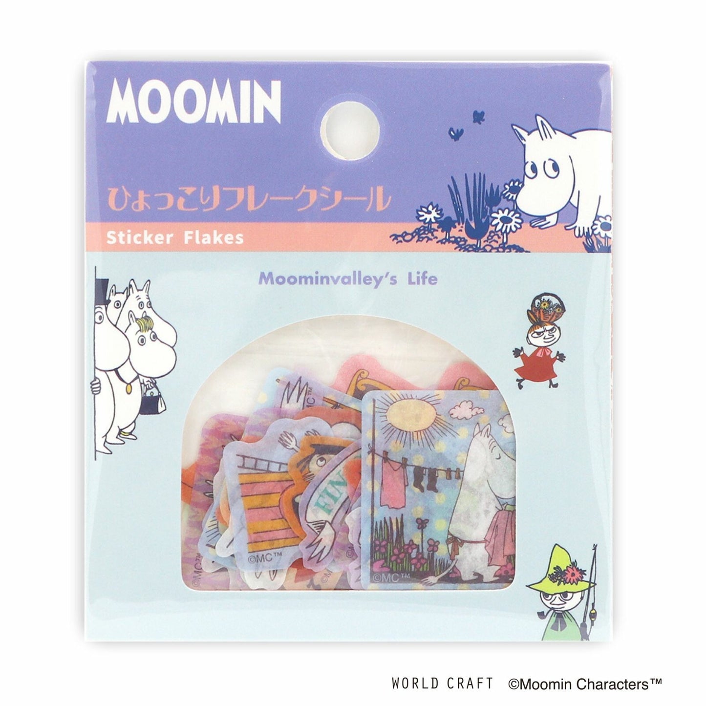 WORLD CRAFT x MOOMIN - Sticker Flakes - Life in the Moomin House