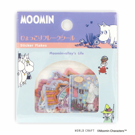 WORLD CRAFT x MOOMIN - Sticker Flakes - Life in the Moomin House