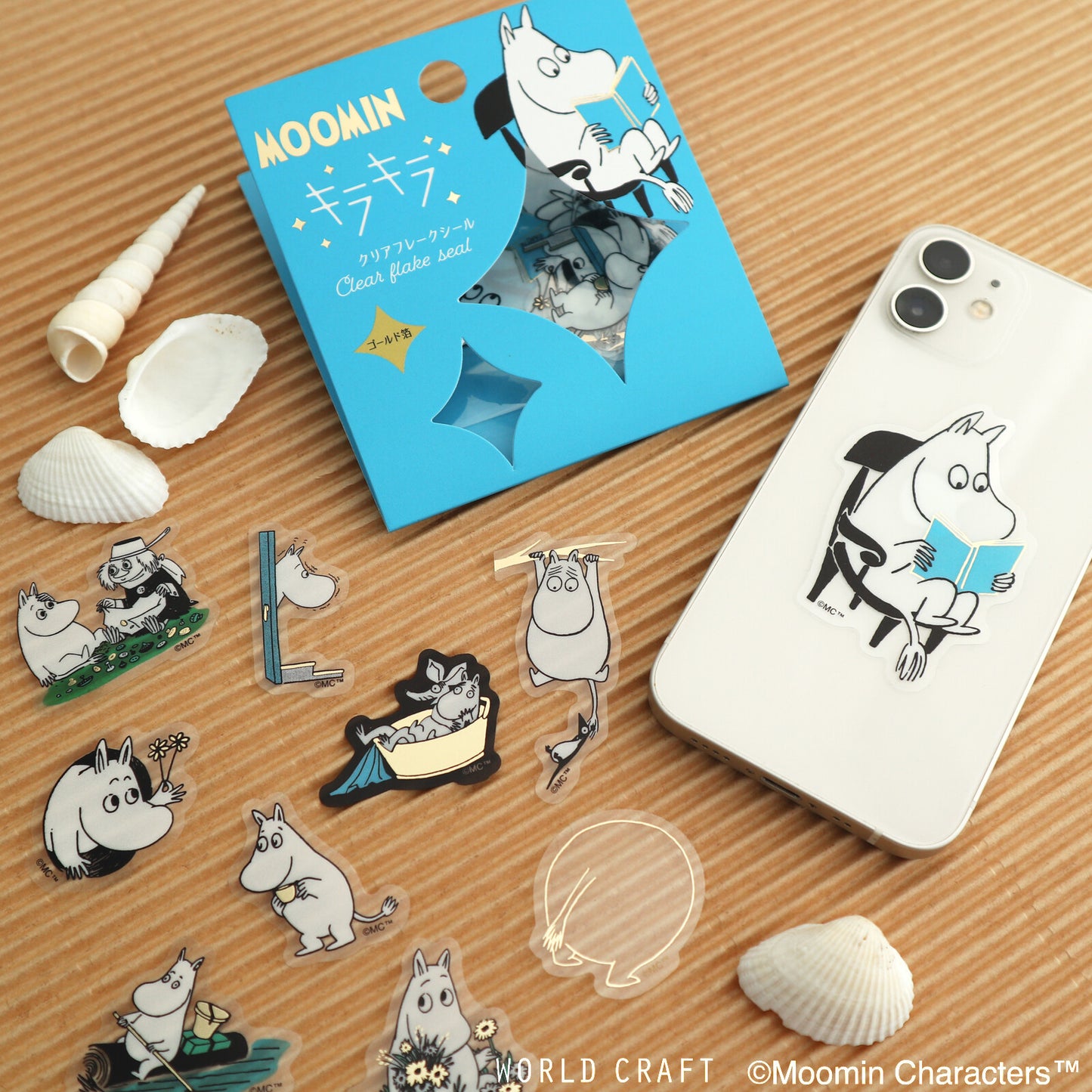 WORLD CRAFT x MOOMIN - Sticker Flakes - Moomin