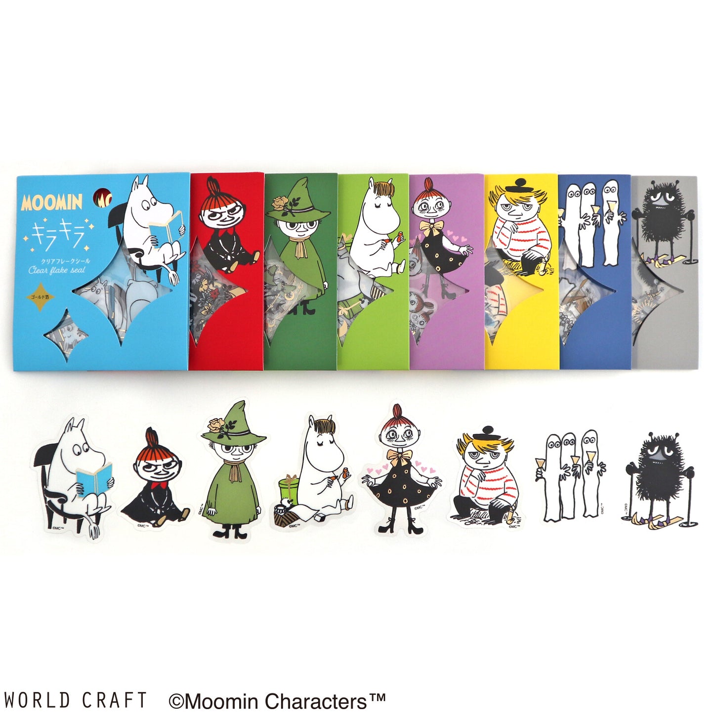 WORLD CRAFT x MOOMIN - Sticker Flakes - Moomin