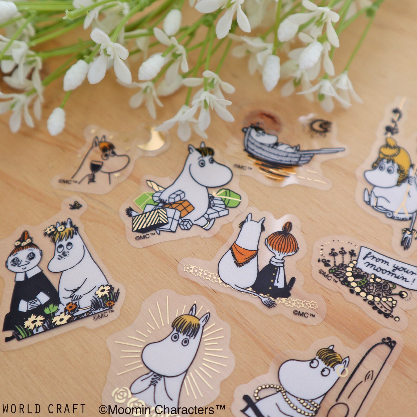 WORLD CRAFT x MOOMIN - Sticker Flakes - Snork Maiden