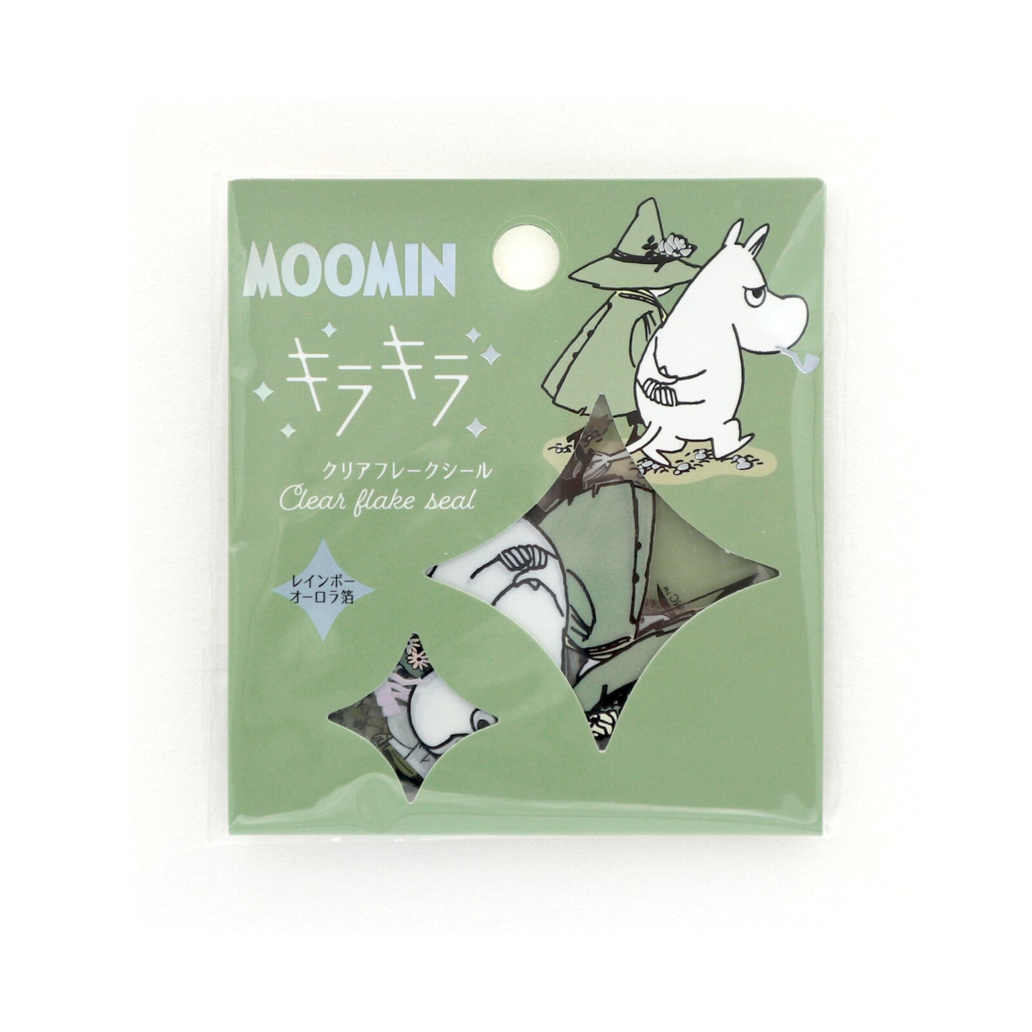 WORLD CRAFT x MOOMIN - Sticker Flakes - Moomin & Snufkin