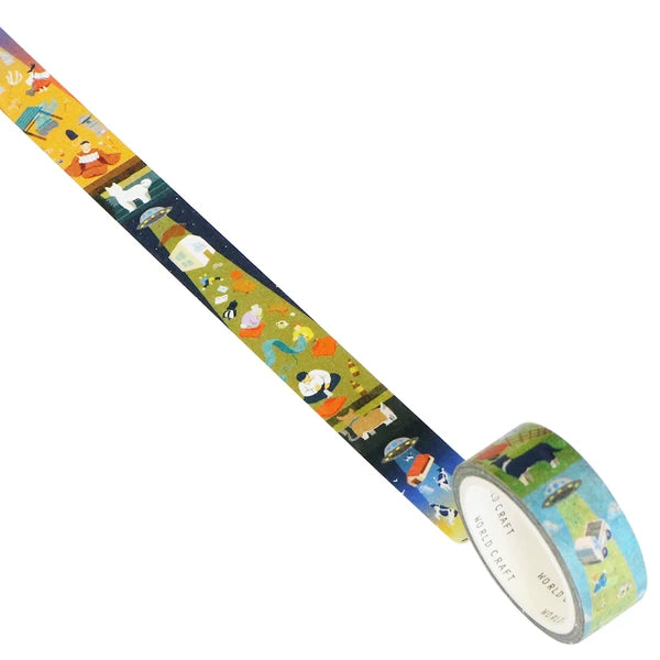 WORLD CRAFT - Washi Tape - Tate-Masu Unidentified Flying Object