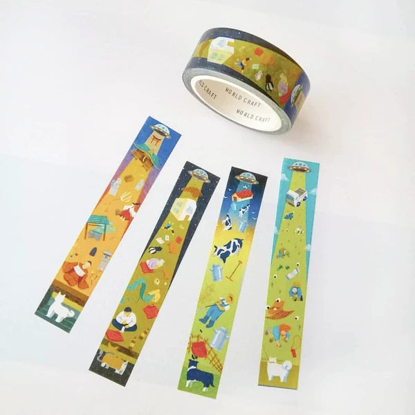 WORLD CRAFT - Washi Tape - Tate-Masu Unidentified Flying Object