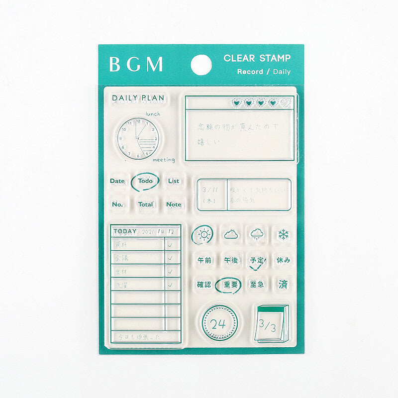 BGM - Clear Stamps - Daily