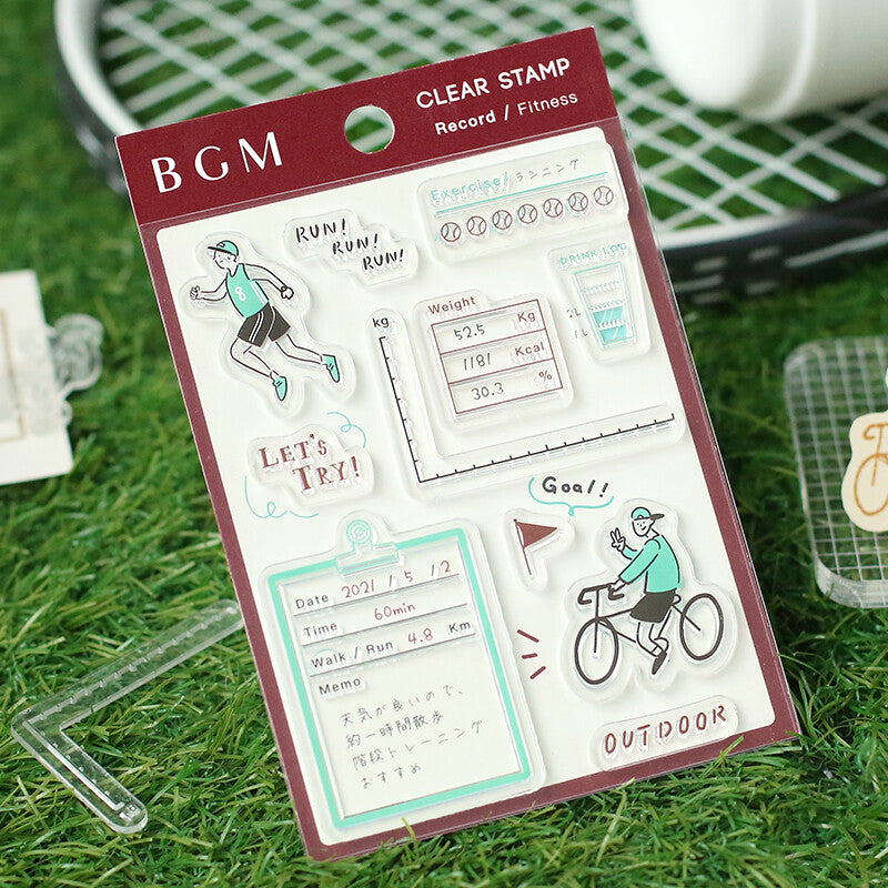 BGM - Clear Stamps - Fitness