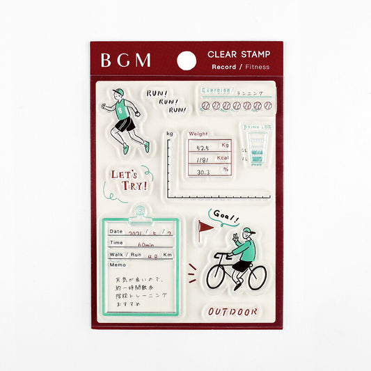 BGM - Clear Stamps - Fitness