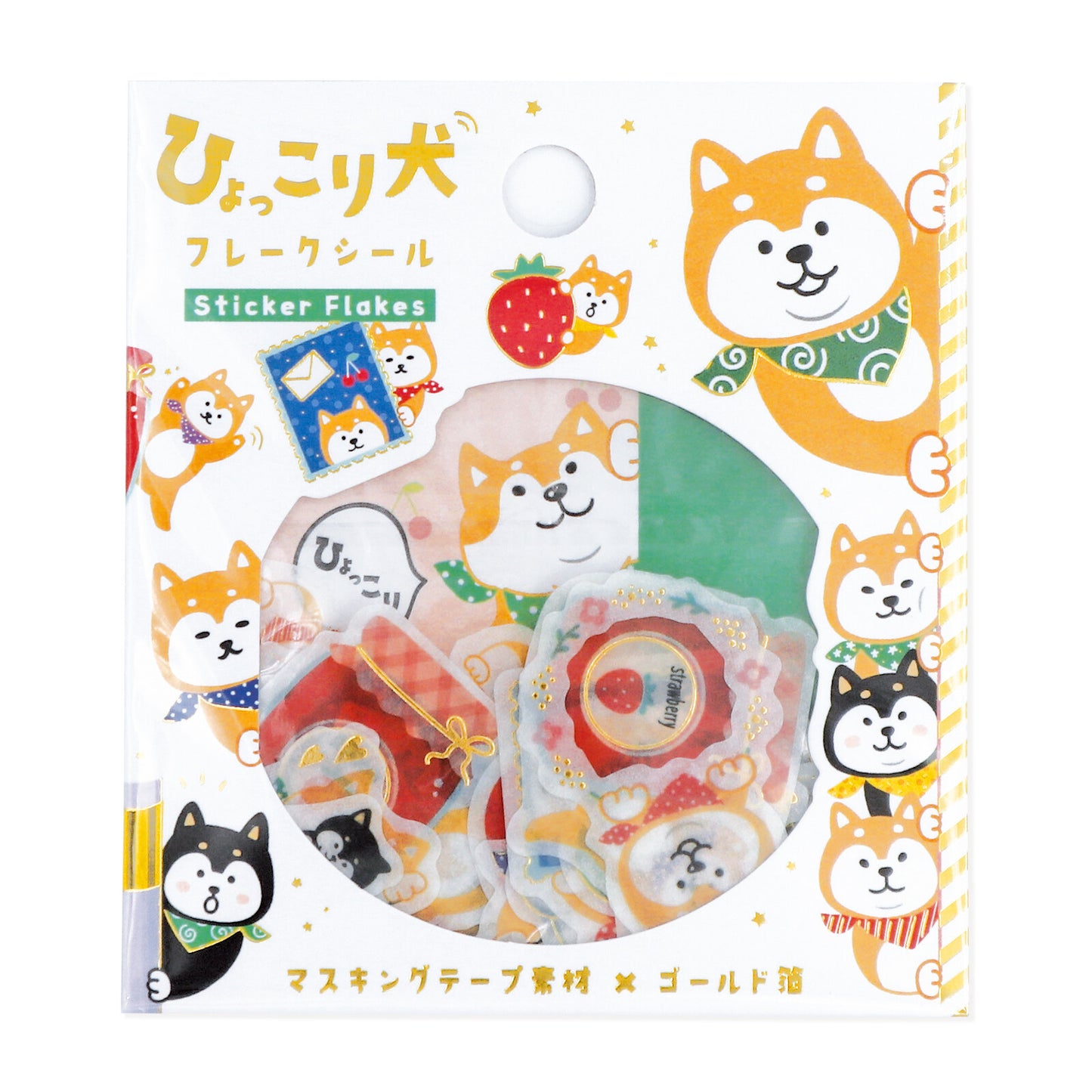 WORLD CRAFT - Sticker Flakes - Shiba Inu