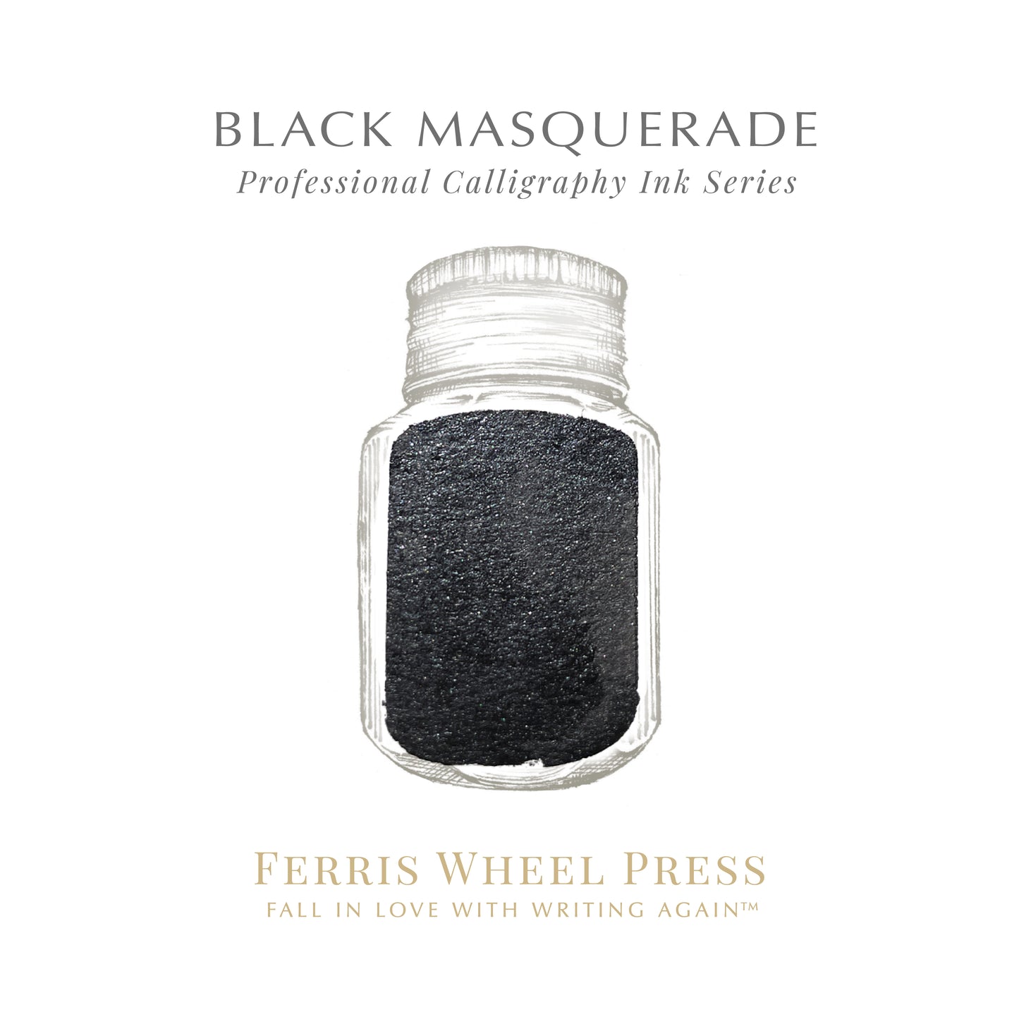 Ferris Wheel Press Calligraphy Ink - Black Masquerade