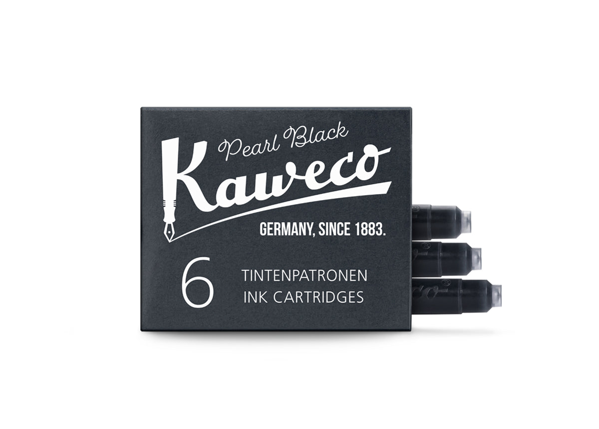 Kaweco 6-Pack Ink Cartridges - Pearl Black