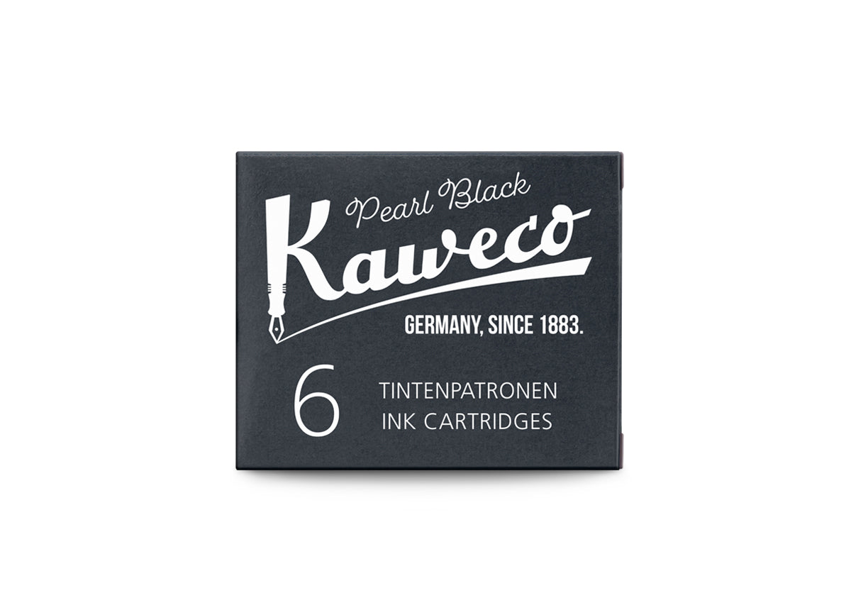 Kaweco 6-Pack Ink Cartridges - Pearl Black