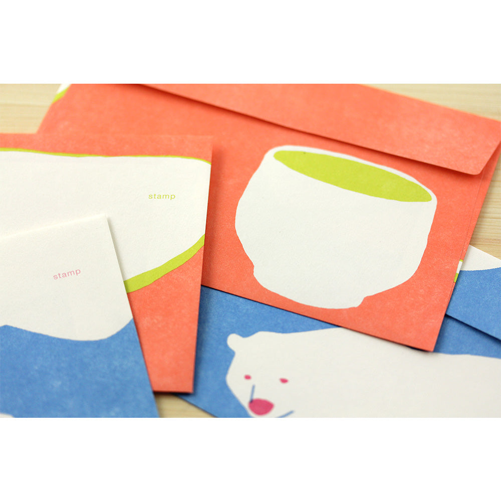 Midori Envelopes - White Bear