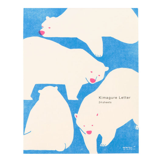 Midori Letter Pad - White Bear