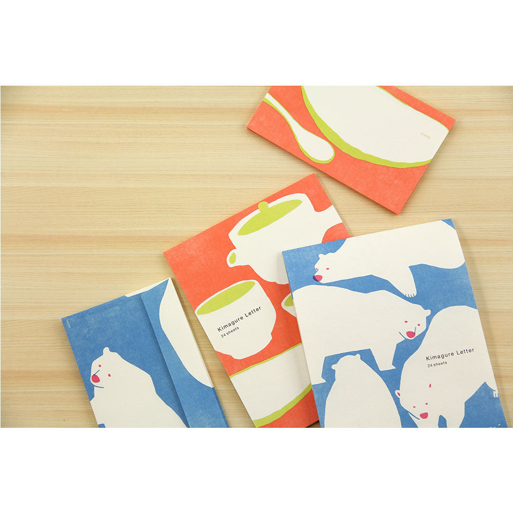 Midori Letter Pad - White Bear