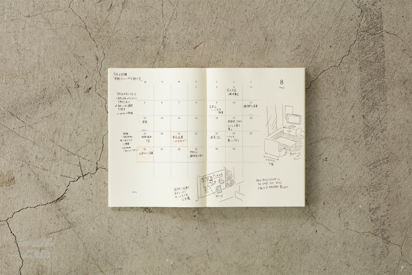 Midori MD Notebook Diary 2024